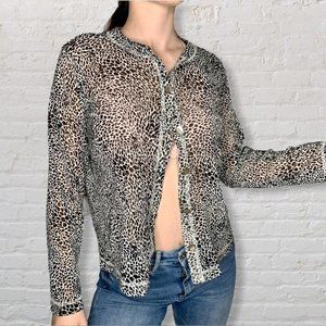 Laura Ashley Mesh Cardigan